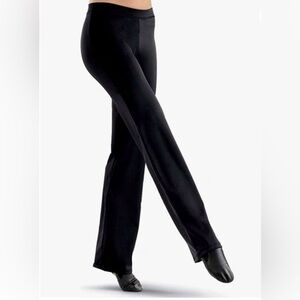 Balera Women's Black Jazz Pants for Dancers, Size M